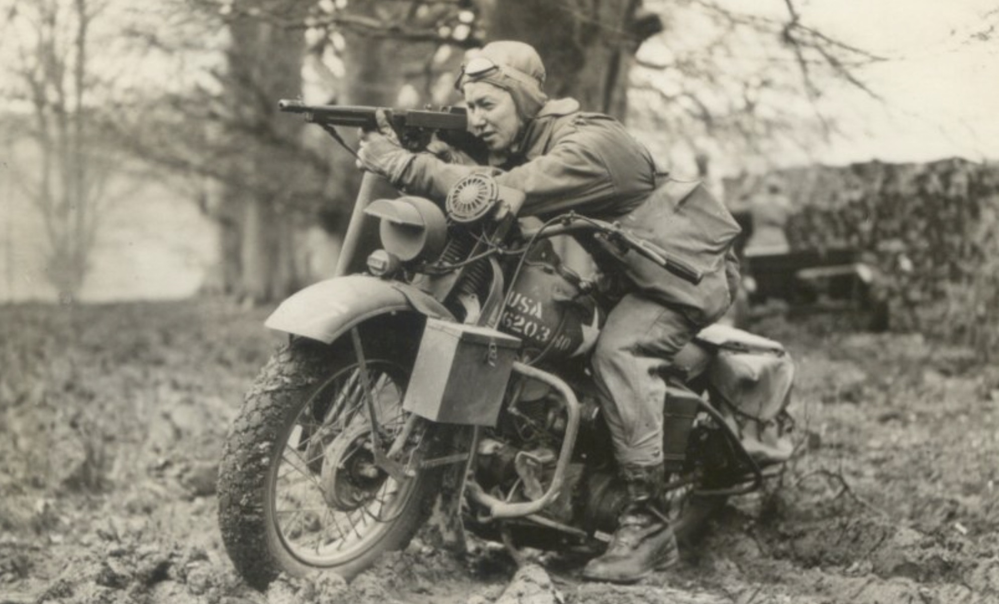 Soldier doing reconnaissance. 